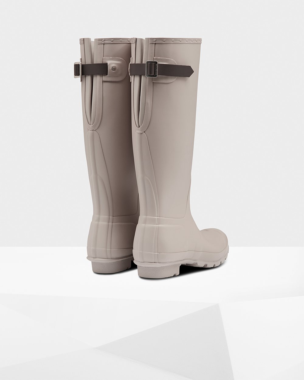 Women Hunter Original Back Adjustable | Tall Rain Boots Grey | NZ-29816-ZJHL